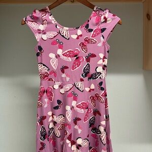 Epic Threads Short Sleeve Dress – Purple/Pink Butterfly Pattern Girls Size M